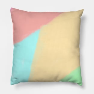 Colorful watercolor abstract texture art Pillow