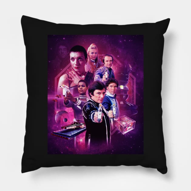 Blake's 7 Series 4 Montage Pillow by GaudaPrime31