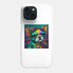 Psychedelic bulldog Phone Case