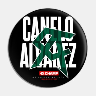 Canelo Alvarez No Boxing No Life Pin