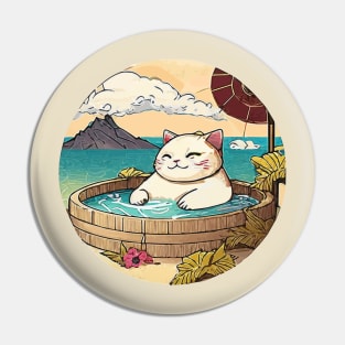 Lucky Cat Tub Time Pin