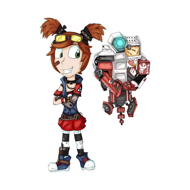 Borderlands Gaige and Deathtrap by CaptainShivers