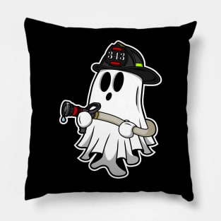 Ghost Firefighter Hose Pillow