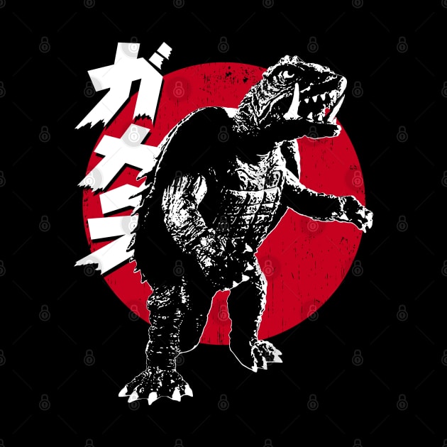 GAMERA '65 - Big sun (4 black tees) by ROBZILLA