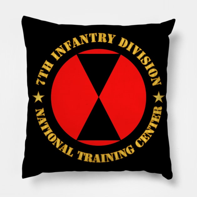 7th Infantry Division - NTC wo Bkgrd Pillow by twix123844