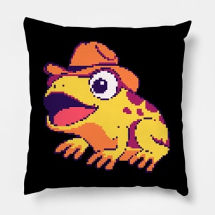 Frog with hat Pillow