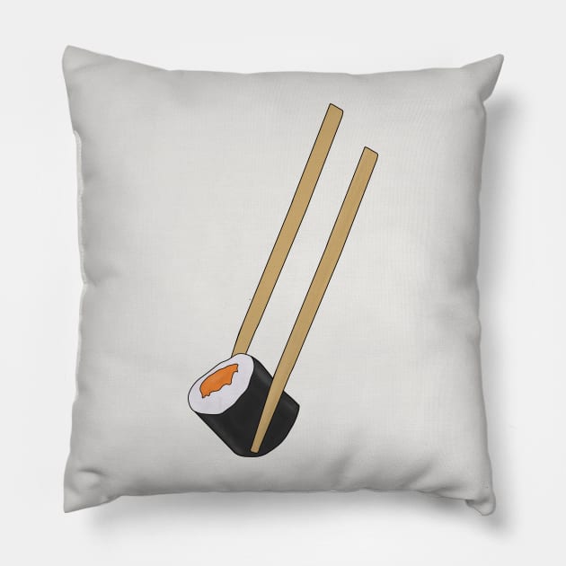 Chopsticks holding a sushi Pillow by DiegoCarvalho