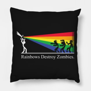 Rainbows VS Zombies Pillow