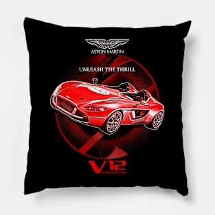 Aston Martin V12 Speedster Sport Car Pillow