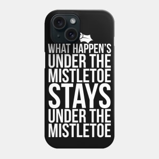 What happen's under the mistletoe Phone Case