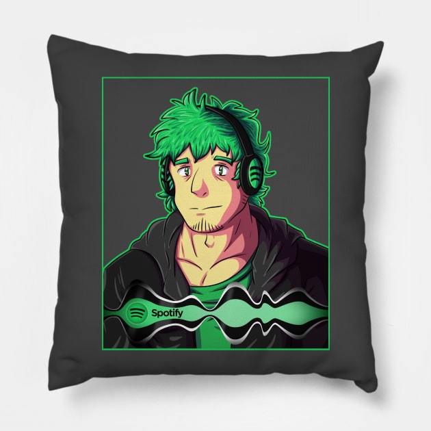 Mr. Spotify Pillow by AniLover16