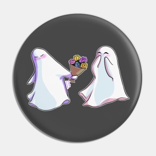 Cute Ghost Couple Pin