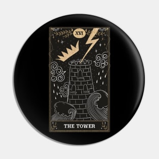 The Tower Tarot Card Pin