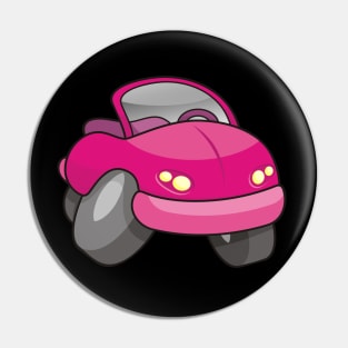 Pink Cartoon Car Pin