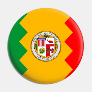 Los Angeles City Flag Emblem Pin