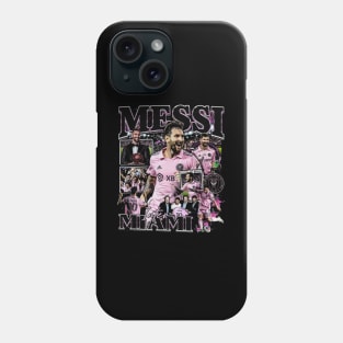 Lionel Messi Miami Vintage Bootleg Phone Case