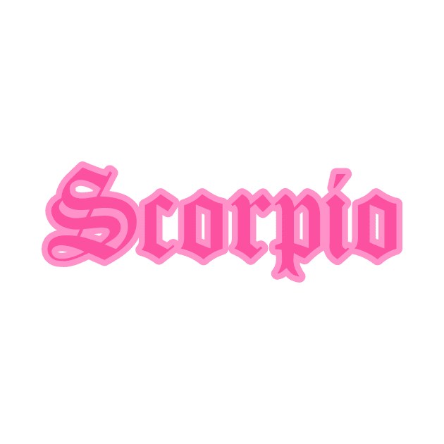 Scorpio Zodiac Pink Astrology Aesthetic by Asilynn