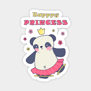 Happy princess panda Magnet