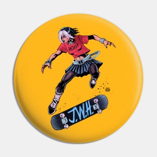 J.W.H. Skateboarding Pin