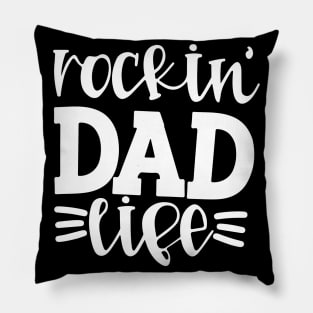Dad Gift from Son shirt, Dad Birthday Gift from Son, Rockin Dad Life Shirt Dad Shirt for New Dad Pillow