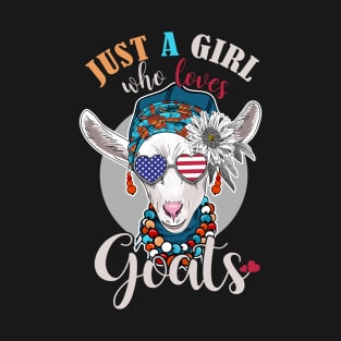 Just A Girl Who Loves Goats T-Shirt