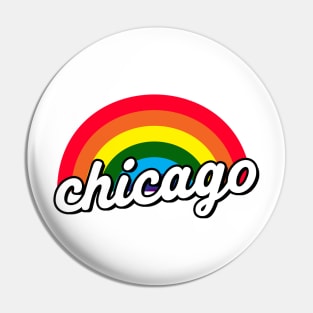 Chicago Gay Pride Rainbow Pin