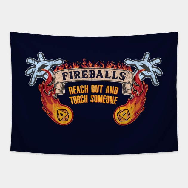 Fireballs Tapestry by KennefRiggles