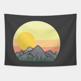 Mountain Range Vintage Tapestry