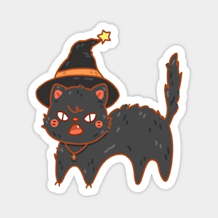 Witch Cat Magnet