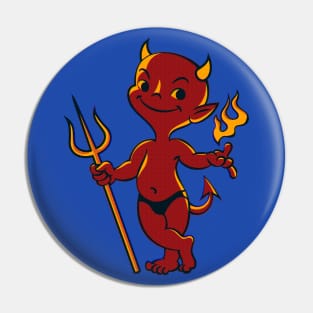 Lowbrow Impish Little Devil Pin