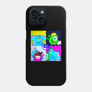 monsters inc pop art quad Phone Case