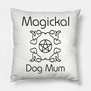 Magickal Dog Mum Pentacle Mother's Day Cheeky Witch® Pillow