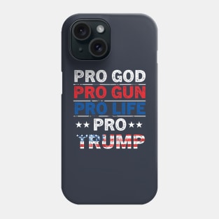 Trump 2024 American Flag Vintage Phone Case