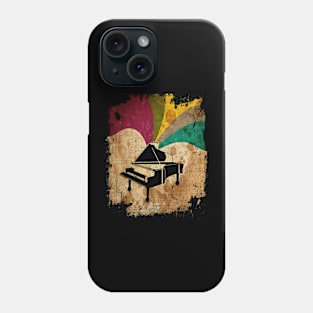 Vintage Grand Piano Distressed Retro Color Phone Case