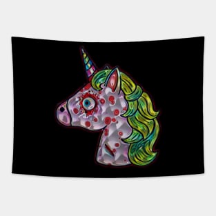 Evil Unicorn Tapestry