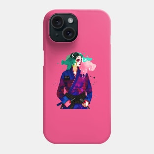 water color bjj girl Phone Case