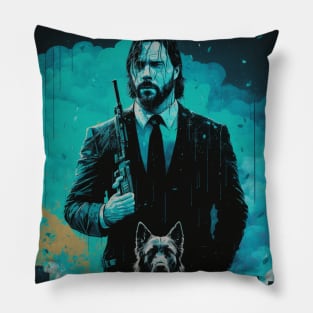 John Wick illustration Pillow