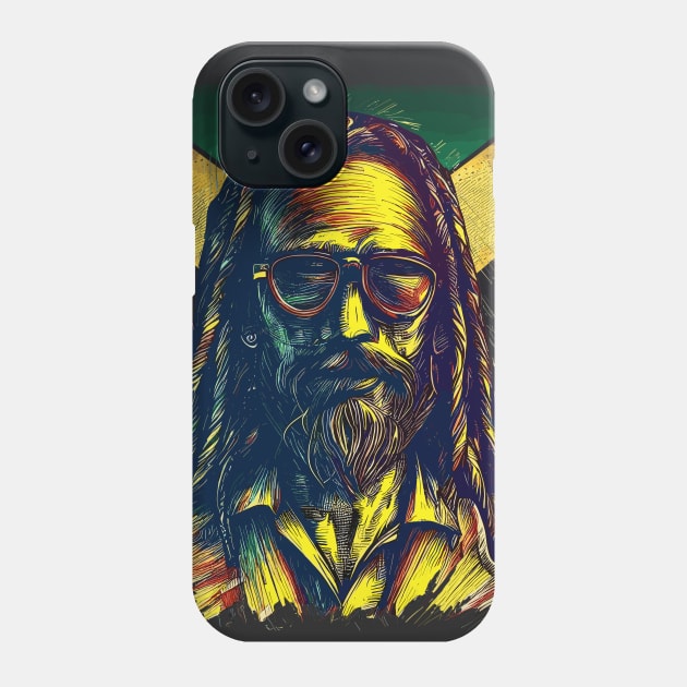 Rasta jamaica man Phone Case by TomFrontierArt