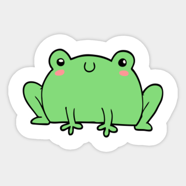 Cute Happy Frog Frog Sticker Teepublic