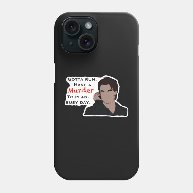 Damon Busy Day Sticker Phone Case by irelandefelder