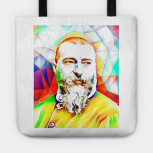 Jean-Baptiste Alphonse Karr Colourful Portrait | Jean-Baptiste Alphonse Karr Artwork 11 Tote