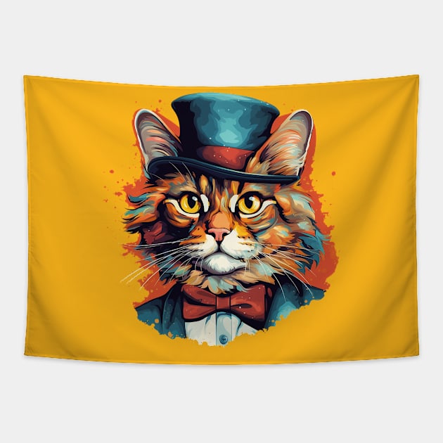 mr cat Tapestry by Ninja banana