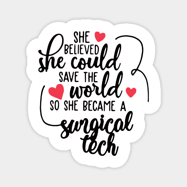 Surgical Tech Magnet by janetradioactive