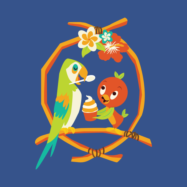 Sunshine Tree Terrace - Orange Bird - T-Shirt