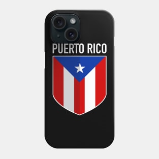 Puerto Rico - flag shield design Phone Case