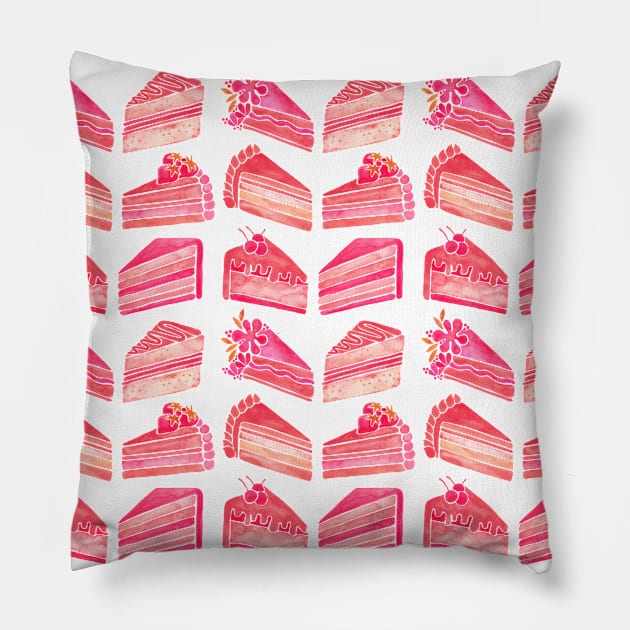 Melon Cake Slices Pillow by CatCoq