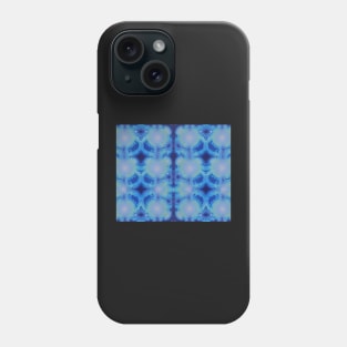 Light Steel Blue Aesthetic - Blue Fractals Abstract Pattern Phone Case