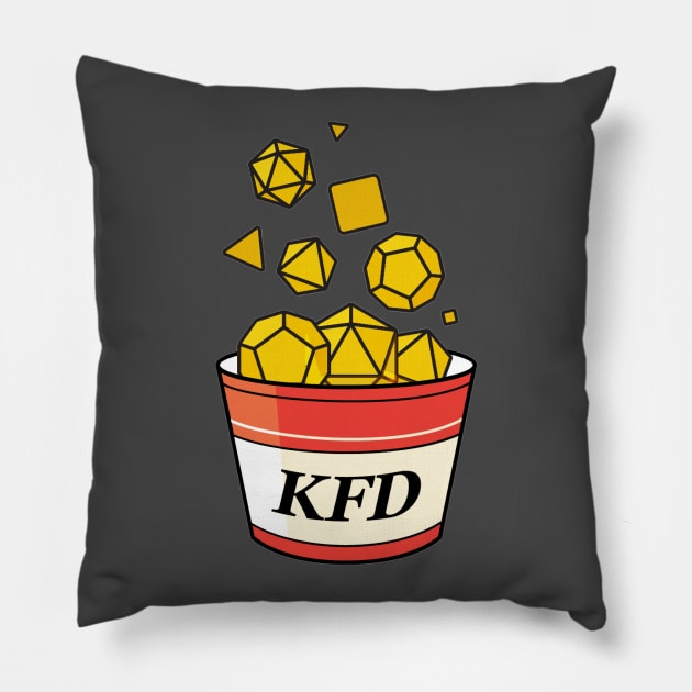 KFD Bucket Logo Pillow by KYFriedDice