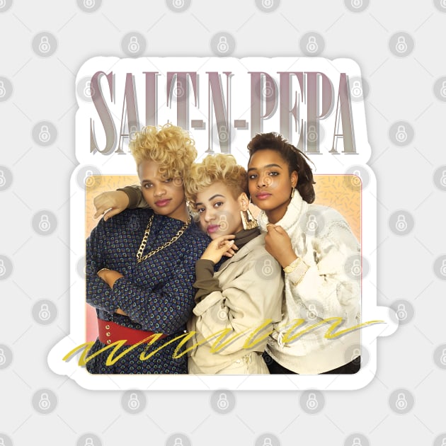 Salt N Pepa --- 80s Aesthetic Design Magnet by DankFutura