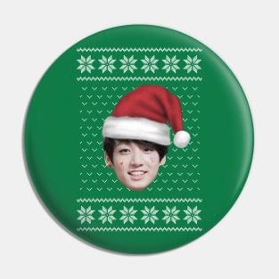 Ugly Sweater Jungkook Christmas Pin